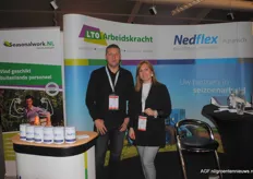 Jeroen Bommels from Nedflex and Maria Custers from LTO Arbeidskracht and Seasonalwork.nl
